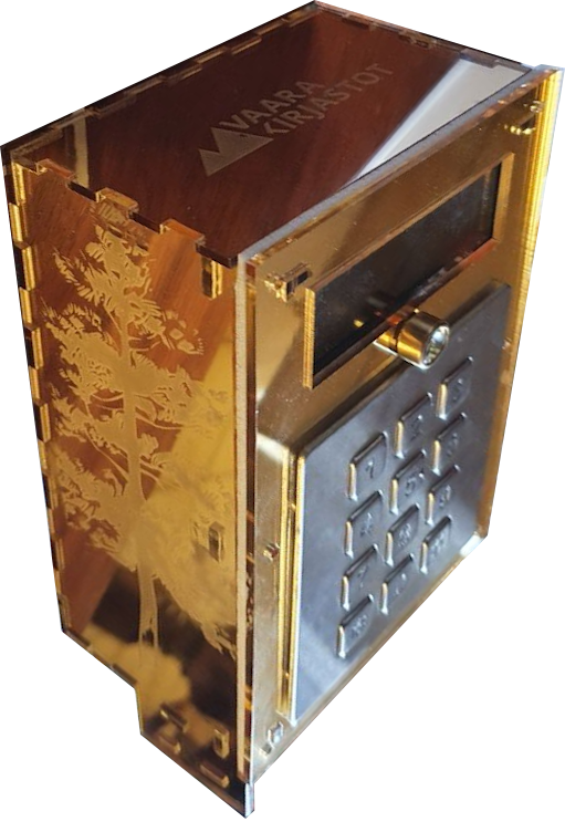 Access control device with custom engravings